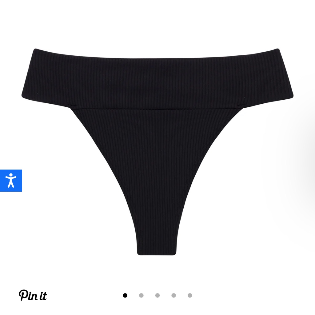 Montce Black Rib Tamarindo Bikini Bottom